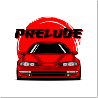 Red Prelude MK4 Front Posters and Art